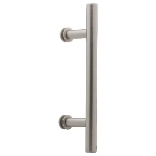 6 Inches Center To Center Ladder Push Pull Handle Single Mount Brushed Nickel 6 Inches Center To Center Ladder Push Pull Handle Single Mount Brushed Nickel