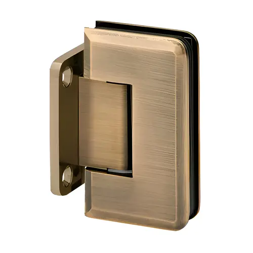 Majestic Series Glass To Wall Mount Shower Door Hinge With Short Back Plate Antique Brass Majestic Series Glass To Wall Mount Shower Door Hinge With Short Back Plate Antique Brass