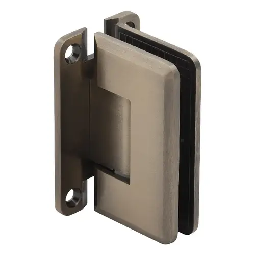 Majestic Series Glass To Wall Mount Shower Door Hinge With "H" Back Plate Antique Brass
