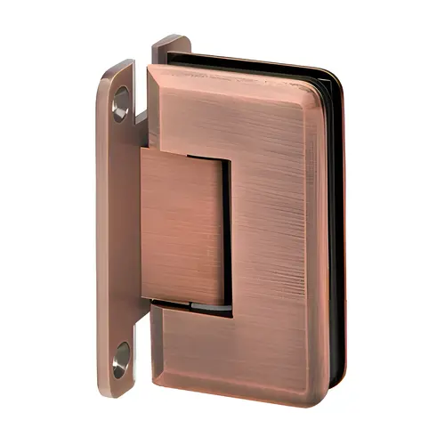 Majestic Series Glass To Wall Mount Shower Door Hinge With "H" Back Plate Antique Copper Majestic Series Glass To Wall Mount Shower Door Hinge With "H" Back Plate Antique Copper