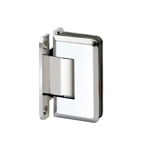 Majestic Series Glass To Wall Mount Shower Door Hinge With "H" Back Plate Polished Chrome