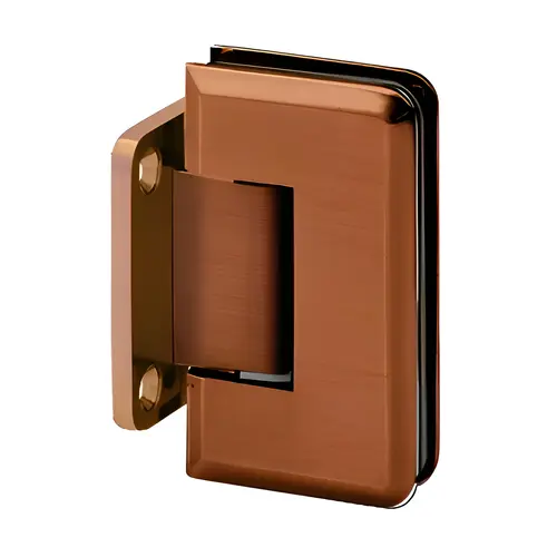 Majestic Series Glass To Wall Mount Shower Door Hinge With Short Back Plate Brushed Bronze Majestic Series Glass To Wall Mount Shower Door Hinge With Short Back Plate Brushed Bronze