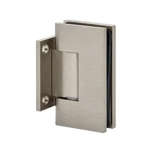 Adjustable Maxum Series Glass To Wall Mount Shower Door Hinge With Short Back Plate Brushed Nickel Adjustable Maxum Series Glass To Wall Mount Shower Door Hinge With Short Back Plate Brushed Nickel