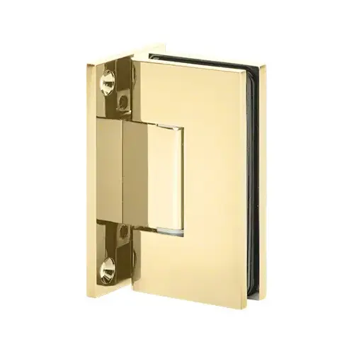 Adjustable Maxum Series Glass To Wall Mount Shower Door Hinge With Full Back Plate Polished Brass Adjustable Maxum Series Glass To Wall Mount Shower Door Hinge With Full Back Plate Polished Brass