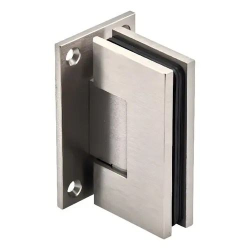 Maxum Series Glass To Wall Mount Shower Door Hinge With Full Back Plate Brushed Nickel Maxum Series Glass To Wall Mount Shower Door Hinge With Full Back Plate Brushed Nickel