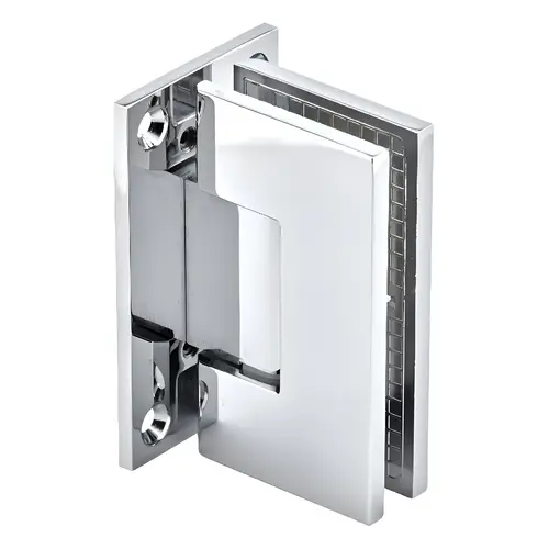 Maxum Series Glass To Wall Mount Shower Door Hinge With Full Back Plate Polished Chrome Maxum Series Glass To Wall Mount Shower Door Hinge With Full Back Plate Polished Chrome