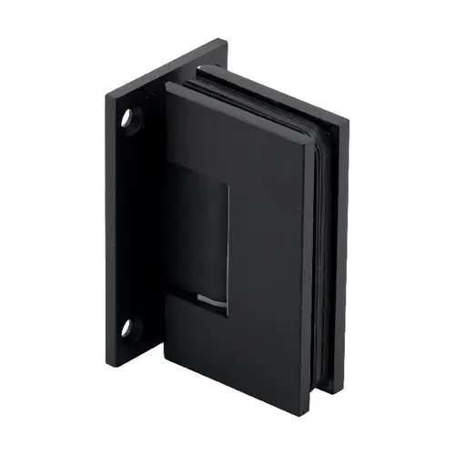 Maxum Series Glass To Wall Mount Shower Door Hinge With Full Back Plate Matte Black Maxum Series Glass To Wall Mount Shower Door Hinge With Full Back Plate Matte Black