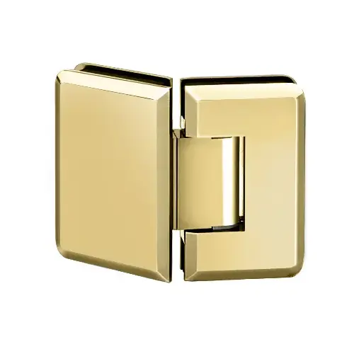 Premier Series Glass To Glass Mount Shower Door Hinge 135 Degree Polished Brass Premier Series Glass To Glass Mount Shower Door Hinge 135 Degree Polished Brass