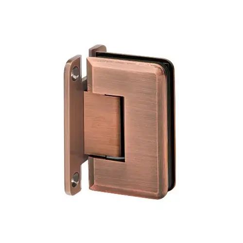Adjustable Premier Series Glass To Wall Mount Shower Door Hinge With "H" Back Plate Antique Copper Adjustable Premier Series Glass To Wall Mount Shower Door Hinge With "H" Back Plate Antique Copper
