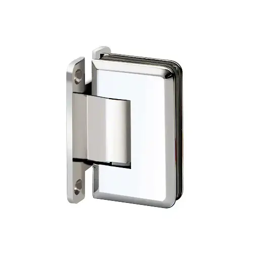 Adjustable Premier Series Glass To Wall Mount Shower Door Hinge With "H" Back Plate Polished Chrome