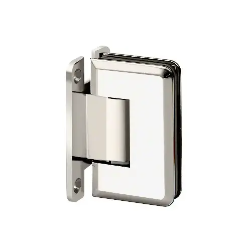 Adjustable Premier Series Glass To Wall Mount Shower Door Hinge With "H" Back Plate Polished Nickel Adjustable Premier Series Glass To Wall Mount Shower Door Hinge With "H" Back Plate Polished Nickel