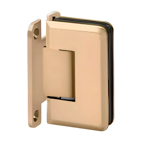 Premier Series Glass To Wall Mount Shower Door Hinge With "H" Back Plate Satin-Brass Premier Series Glass To Wall Mount Shower Door Hinge With "H" Back Plate Satin-Brass