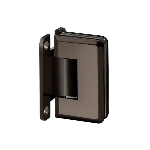 Premier Series Glass To Wall Mount Shower Door Hinge With "H" Back Plate Black Nickel Premier Series Glass To Wall Mount Shower Door Hinge With "H" Back Plate Black Nickel