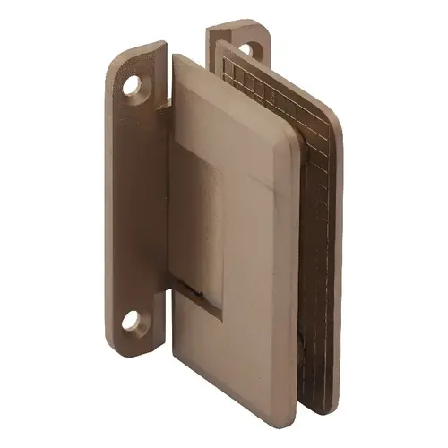 Premier Series Glass To Wall Mount Shower Door Hinge With "H" Back Plate Brushed Bronze Premier Series Glass To Wall Mount Shower Door Hinge With "H" Back Plate Brushed Bronze