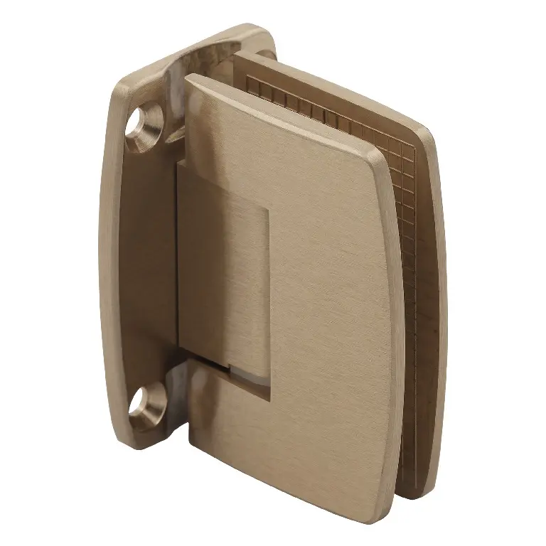US Horizon Radial Series Glass To Wall Mount Shower Door Hinge With Full Back Plate Satin-Brass H-R14GTW-FP-SB US Horizon Radial Series Glass To Wall Mount Shower Door Hinge With Full Back Plate Satin-Brass H-R14GTW-FP-SB