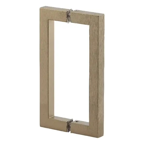 8" Square Style Back-to-Back Handles Satin-Brass 8" Square Style Back-to-Back Handles Satin-Brass