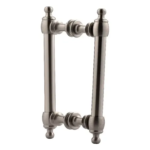 6 Inches Center To Center Antique Style Shower Door Handle Back to Back Mount Brushed Nickel 6 Inches Center To Center Antique Style Shower Door Handle Back to Back Mount Brushed Nickel