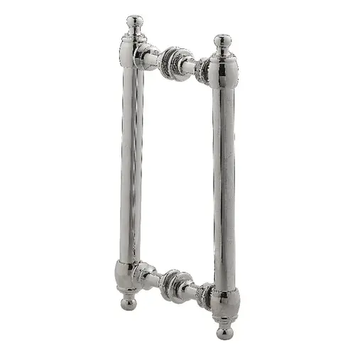 8 Inches Center To Center Antique Style Shower Door Handle Back to Back Mount Polished Nickel 8 Inches Center To Center Antique Style Shower Door Handle Back to Back Mount Polished Nickel