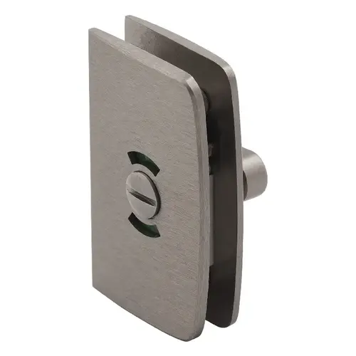 Sliding Glass Door Lock Keeper With Indicator Brushed Nickel