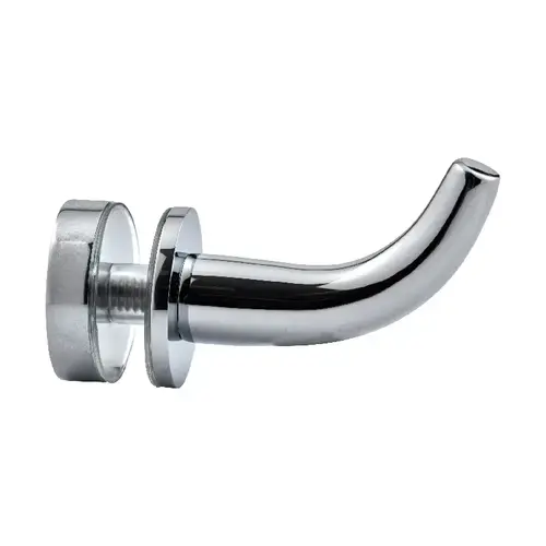 Through-Glass Robe Hook Polished Chrome Through-Glass Robe Hook Polished Chrome