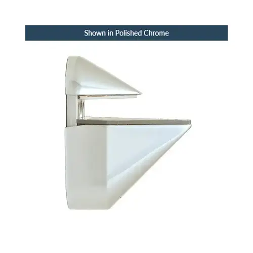 Adjustable Shelf Bracket For Glass Or Wood Shelves Fits 1/8 Inch To 15/16 Inch Glass Gloss White