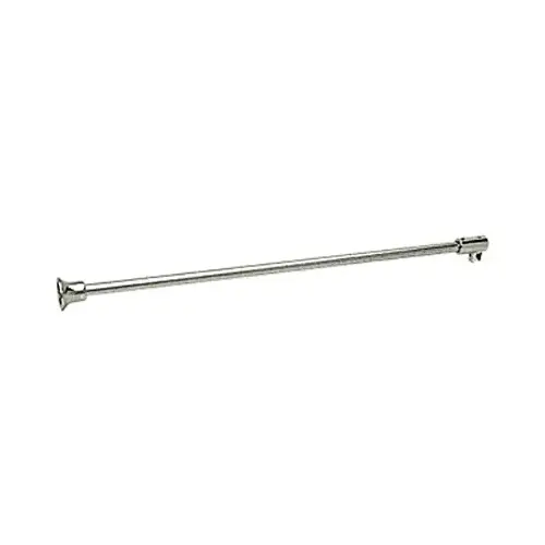 39 Inches Length Glass To Wall Support Bar Fits 3/8 To 1/2 Inch Glass Polished Chrome 39 Inches Length Glass To Wall Support Bar Fits 3/8 To 1/2 Inch Glass Polished Chrome