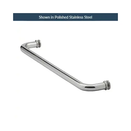 18 Inches Center To Center Standard Tubular Shower Towel Bar Single Mount W/Washers Satin-Chrome