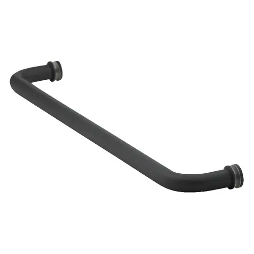 18" Single Mount Towel Bar with Style Washers Matte Black 18" Single Mount Towel Bar with Style Washers Matte Black
