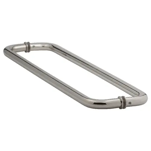 20 Inches Center To Center Standard Tubular Shower Towel Bar Back to Back Mount W/Washers Polished Nickel
