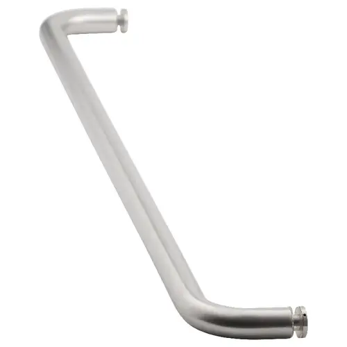 24 Inches Center To Center Standard Tubular Shower Towel Bar Single Mount Without Washers Brushed Stainless Steel