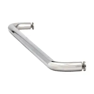 Brixwell TB-24SM-PS 24 Inches Center To Center Standard Tubular Shower Towel Bar Single Mount Without Washers Polished Stainless Steel