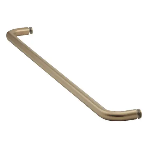 24 Inches Center To Center Standard Tubular Shower Towel Bar Single Mount Without Washers Satin-Brass
