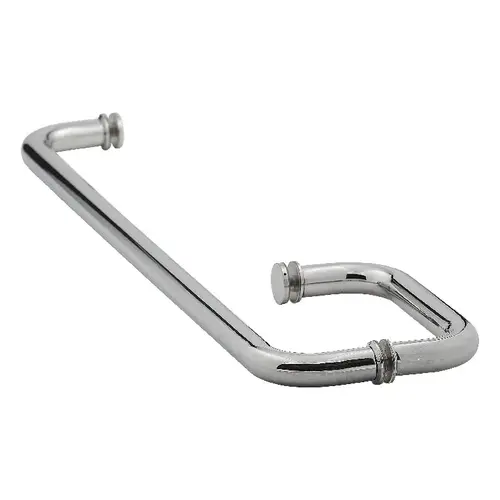 20 Inches Center To Center Towel Bar, 6 Inches Center To Center Handle Shower Door Towel Bar And Handle Combo With Washers Polished Stainless Steel 20 Inches Center To Center Towel Bar, 6 Inches Center To Center Handle Shower Door Towel Bar And Handle Combo With Washers Polished Stainless Steel