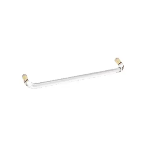 26 Inches Center To Center Acrylic Smooth Towel Bar Single Mount Satin-Brass