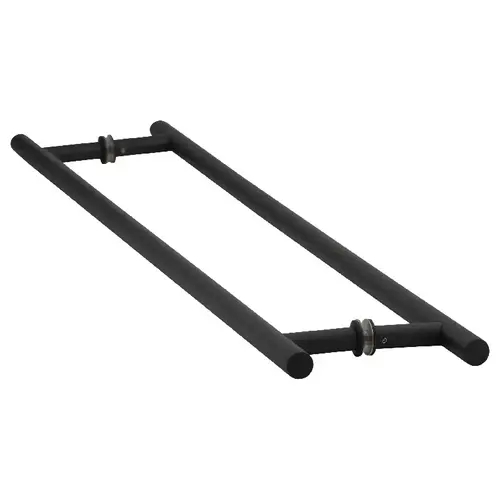 24 Inches Center To Center Ladder Pull Towel Bar Back to Back Mount Matte Black