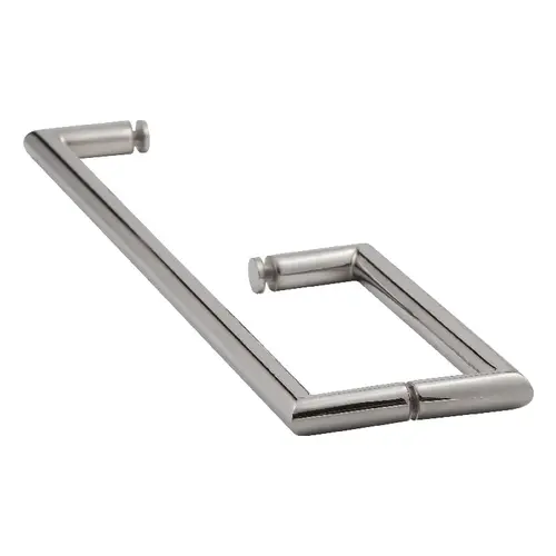 18 Inches Center To Center Towel Bar, 8 Inches Center To Center Handle Mitered Series Towel Bar And Handle Combo Polished Chrome