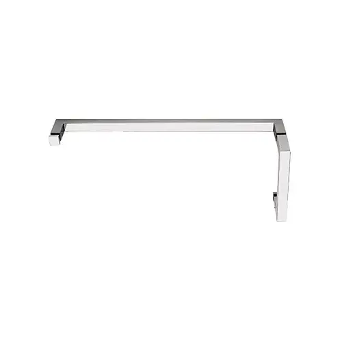 24 Inches Center To Center Towel Bar, 6 Inches Center To Center Handle Square Series Towel Bar And Handle Combo Polished Chrome 24 Inches Center To Center Towel Bar, 6 Inches Center To Center Handle Square Series Towel Bar And Handle Combo Polished Chrome