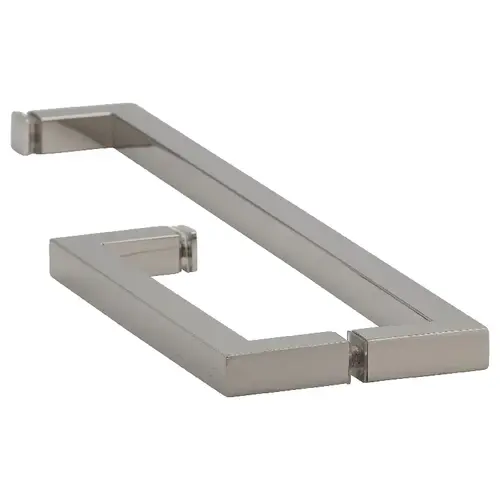 18 Inches Center To Center Towel Bar, 8 Inches Center To Center Handle Square Series Towel Bar And Handle Combo Polished Nickel 18 Inches Center To Center Towel Bar, 8 Inches Center To Center Handle Square Series Towel Bar And Handle Combo Polished Nickel