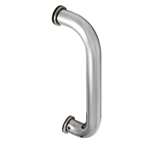 Polished Stainless 8" Aluminum Door Mounted Standard Pull Handle