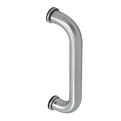 Satin Chrome 8" Aluminum Door Mounted Standard Pull Handle