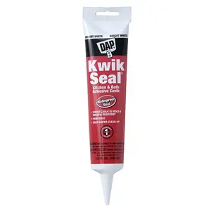 DAP DAP18001 White Kwik-Seal Kitchen and Bath Adhesive Caulk