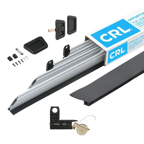 White 36" x 81" Heavy-Duty Extruded K.D. Sliding Screen Door Kit - 2" Frame