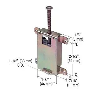 CRL N6870 1-1/2" Concave Nylon Mirror Wardrobe Door Roller for Contractors Mirror Door