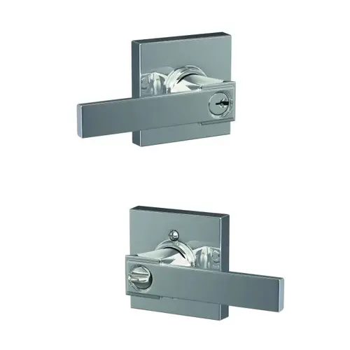 Northbrook Lever with Collins Rose Keyed Entry Lock C Keyway with 16086 Latch and 10027 Strike Bright Chrome Finish Northbrook Lever with Collins Rose Keyed Entry Lock C Keyway with 16086 Latch and 10027 Strike Bright Chrome Finish