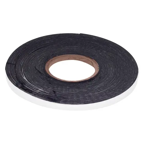 1/16" x 1/2" Synthetic Reinforced Rubber Sealant Tape Black - 50 Foot Roll