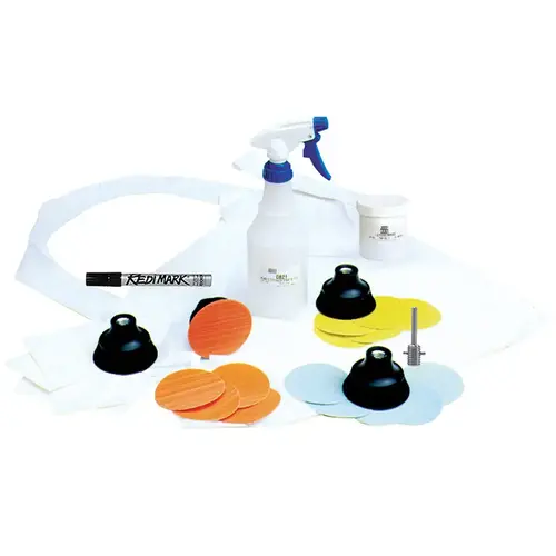 Trizact Scratch Removal Starter Kit for Flat Glass Uses 3" Discs Trizact Scratch Removal Starter Kit for Flat Glass Uses 3" Discs