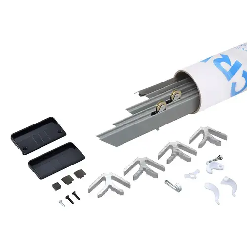 Gray 37" x 81" K.D. Screen Door Kit- Steel Rollers Gray 37" x 81" K.D. Screen Door Kit- Steel Rollers