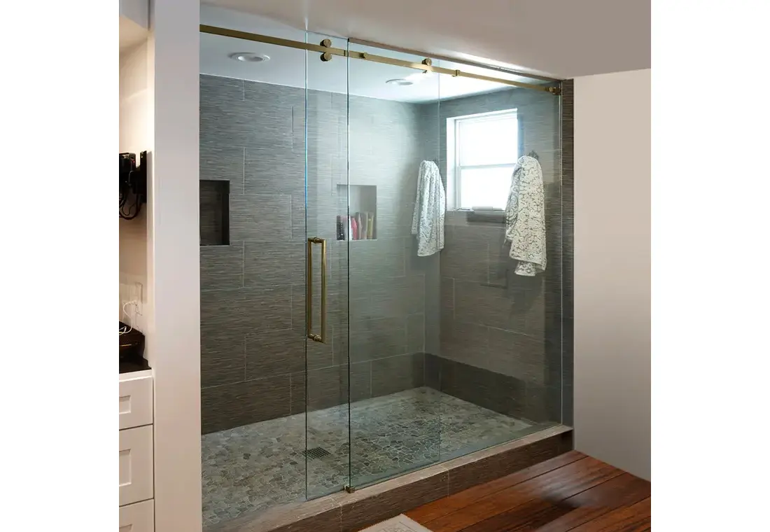 CRL SRSER78BBRZ Brushed Bronze Senior Deluxe Serenity Sliding