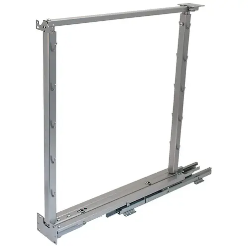 Dispensa Base Pull Out Frame, Frame, 60 lbs. max with Soft Close Frame with 5 tray positions Height: 670 - 812 mm (26 3/8" - 32"), 5 tray positions, silver Silver Dispensa Base Pull Out Frame, Frame, 60 lbs. max with Soft Close Frame with 5 tray positions Height: 670 - 812 mm (26 3/8" - 32"), 5 tray positions, silver Silver