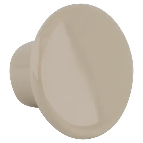Traditional Mushroom Residential Cabinet Knob 1-1/4" Diameter Almond Plastic - pack of 10 Traditional Mushroom Residential Cabinet Knob 1-1/4" Diameter Almond Plastic - pack of 10